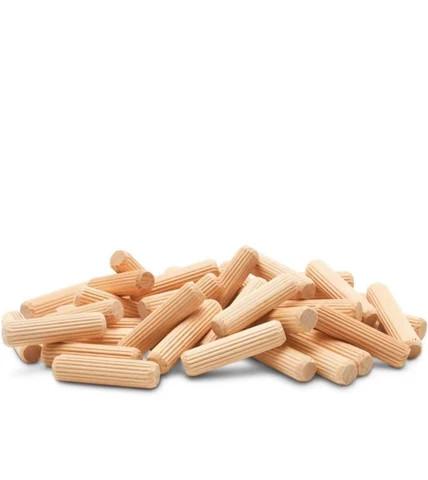 SENJEOK 1000 PCS 5/16 Inch Wooden Dowel Pins, Sall Fluted Dowel Pins