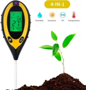 XUNXUN 4 in 1 ph soil meter,moisture ph meter soil,soil ph digital soil moisture meter