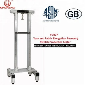 Yarn and Fabric Elongation Recovery Stretch Properties Tester