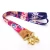 Import Yellow full printing keychain genuine leather polyester lanyard from China