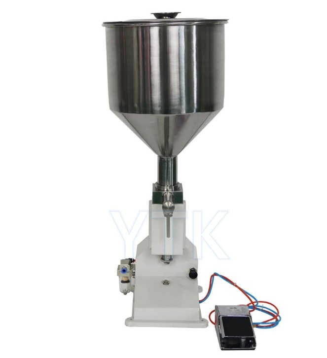 YTK-A02  Semi Automatic Pneumatic Paste Filling Machine For Cream Shampoo Cosmetic Paste Filler (5~50Ml) Supply