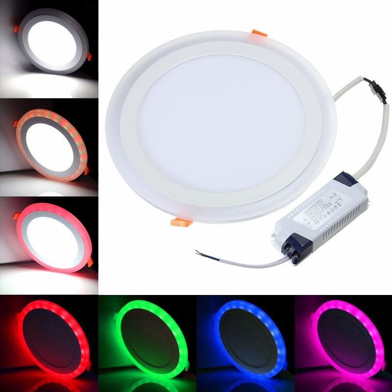 Buy Factory Supply Dual Color Led Panel Light Ceiling Recessed Round ...