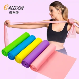 Yoga elastic band is used in gym and yoga room to improve temperament and body shape