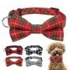 Adjustable Bowknot Collars For Small Medium Dogs Cats Christmas Gift dog