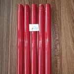 Natural durable Vietnamese wooden broom handle coated by red stripe PVC