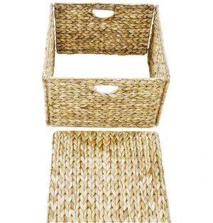 Supplier Environmental Household Rectangle Clothing Towel Organizer Box Books Rope Woven Paper Basket Storage For Home Storage