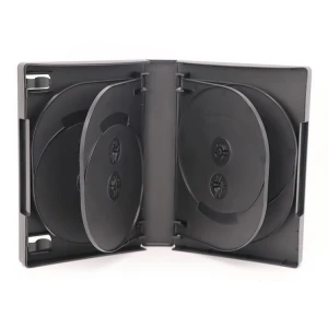 WEISHEGN Manufacturer 10-Discs Standard CD/DVD Case DVD/CD-ROM Box PP Storage Cases Transparent with Flim 35mm