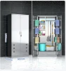Hotel Janitor Closet with Lock — Stainless Steel Housekeeping Cabinet That Keeps Mops and Cleaners Out of Guest Sight