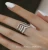 Import V-Shaped Natural Diamond Pair Ring from China