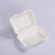 Import Biodegradable 9*6 Inch Food Container Disposable Sugarcane Bagasse Clamshell Box from China