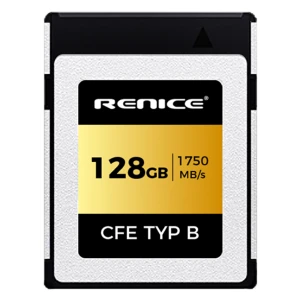 RENICE 128GB CFexpress Type B Card Read Speeds:1750MB/s Write Speeds:1500MB/s