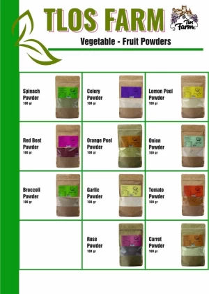 Vegetable and Fruit Powders