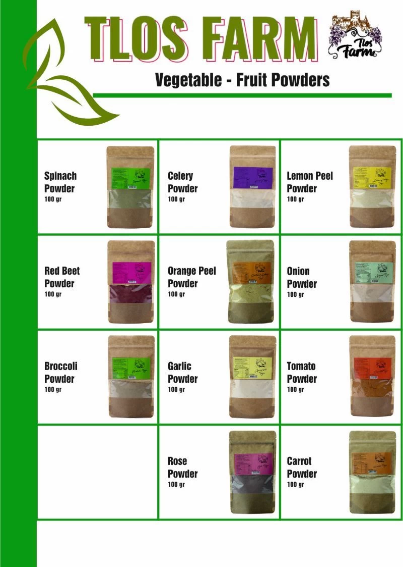 Buy Vegetable And Fruit Powders from TLOS OLIVE GIDA TUR. INS. ORM. URN. LTD. STI., Republic of
