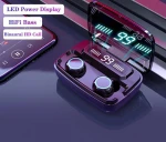 3500mAh LED Bluetooth Wireless Earphones Headphones Earbuds TWS Touch Control Sport Headset