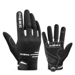 INBIKE Breathable Motorcycle Gloves Men Motorbike Riding Touchscreen Hard Knuckle TPR Palm Pad