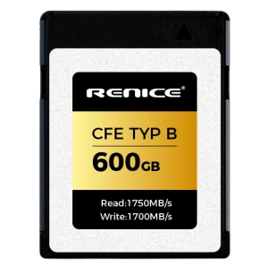 RENICE 600GB CFexpress Type B Card Read Speeds:1750MB/s Write Speeds:1700MB/s