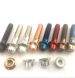 Factory made M6 M7 M8 M12 1/4 3/8 5/16 1/2 12 point flange bolt and nut