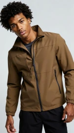 Unisex Softshell Windbreaker Jacket - Water Resistant ACtive Outerwear