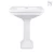 Import CUPC certified bathroom sanitary ware lavatory glassy white rectangle pedestal basin from China