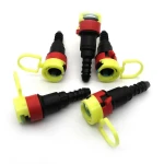 5pcs 7.89mm ID6 double locker Fuel Line Female Hose Straight Quick Connector