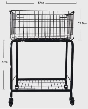 garment rack with basket for storage Z-8001