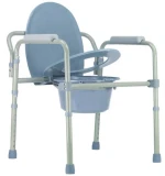 Height Adjustable Folding Toilet Chair Commode Chair for Elderly With Bucket