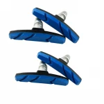 1 Pair BMX MTB Road Bike Brake Pads V-Brake Holder Shoes Rubber Durable Bicycle Cycle Cycling Disc Brake System Accessories