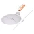 Import 10 inch oak handle pizza shovel round stainless steel pizza shovel from China