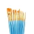 Import 10 pcs Multi-Function Paint Brush with Gold Nylon Hair and Short Blue Handle for Artists Kids Art Supply from China
