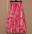 Import 100% Cotton Fabric Animal Print  Long Pleated Maxi Skirt from China