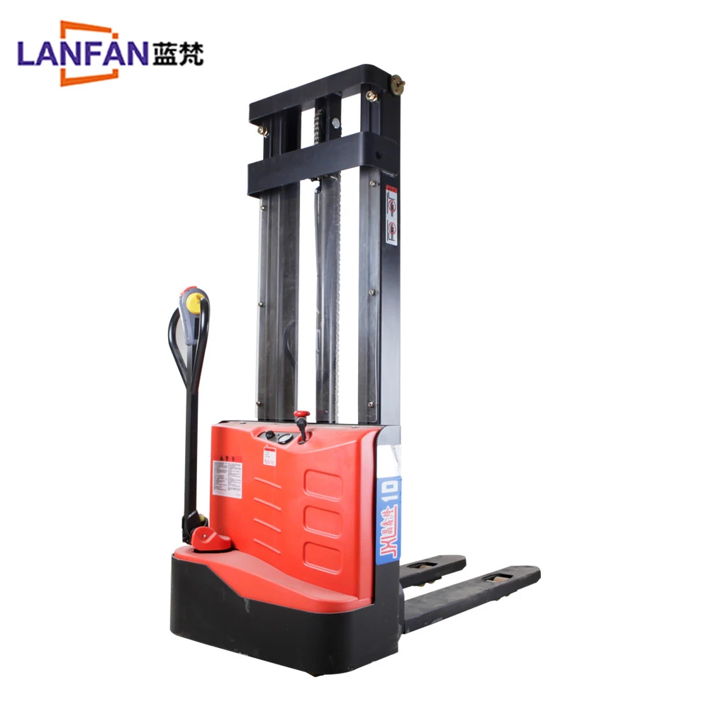 1000kg Electric Pallet Stacker Electric Forklift With 3m Lifting