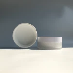 100g DUAL CHAMBER  half half 50ml cream 3.3oz body scrub butter plastic container