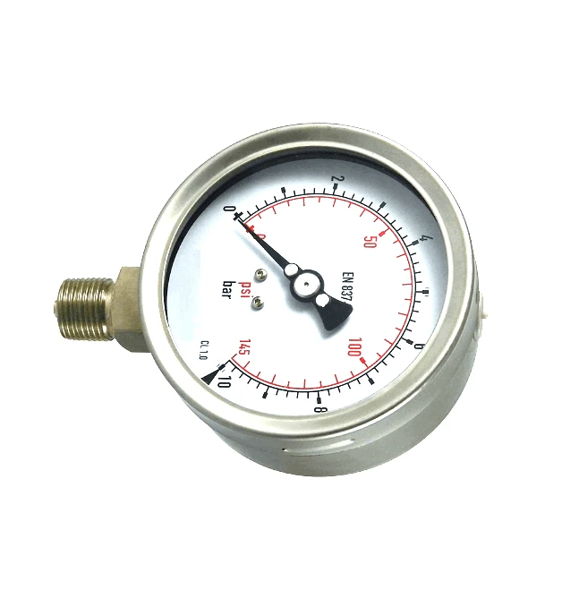 100mm(4" )Stainless steel pressure gauge no use oil filled