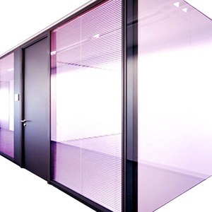 108mm Soundproof fireproof glass wall seperation wall office partition