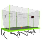 10FT by 17FT Rectangule Trampoline with Basketball Hoop System