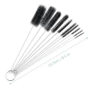 10pcs Nylon Tube Brushes Kit Nylon Skinny Pipe Tube Cleaner Set for Drinking Straws / Glasses / Keyboards / Jewelry Cleaning
