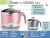 Import 110V/220V 1.5L 600 W2018 fashionable spray paint PC plastic double anti scalding mini electric kettle from China