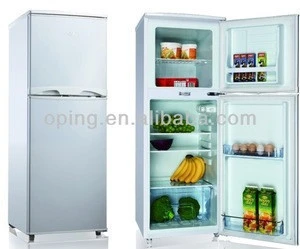 112L to 350L double door home use up freezer bottom fridge refrigerator with Light Lock KeyBCD-112
