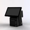 11.6inch+11.6inch Point of sale system retail financial equipment pos system built in printer / NFC /FPS and barcode scanner