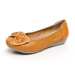 12 colors bow tie ladies flats rivets slip on casual women genuine leather flat shoes