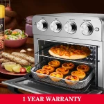 12-in-1 Air Fryer Toaster Oven Combo Convection Roaster with Rotisserie & Dehydrator grill air fryer steam air fryer accessories