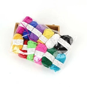12 Roll Colorful Combed Soft Baby Milk Cotton Yarn Fiber Velvet Yarn Hand Knitting Wool Crochet Yarn for  Sweater