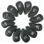 Import 12pcs set Black color Golf club headcover PU leather golf putter head cover from China