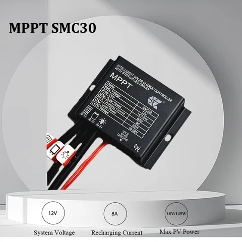 Buy 12v 8a Mppt Solar Street Light Controller Waterproof Line Charge ...