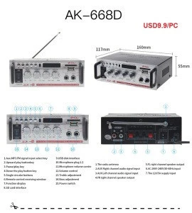 12v mp3 audio amplifier digital echo karaoke amplifier KTV amplifier