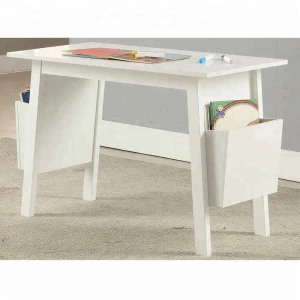 14MHA-0141 home furniture 2 Open Spacer white student child Kids study Writing Table