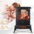 Import 1500W Traditional Realistic Quartz Infrared Electric Fireplace Stove Heater with Remote Control Electric Space Heater from China