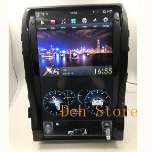 16 inch android 9.0 car dvd player gps navigation for LANDCRUISER LC200 2008-2015 tesla screen stereo auto headunits PX6 CARPLAY