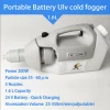 1.6L 200W Mini fog machine Cordless ULV Cold fogger portable electric hospital disinfection battery sprayer