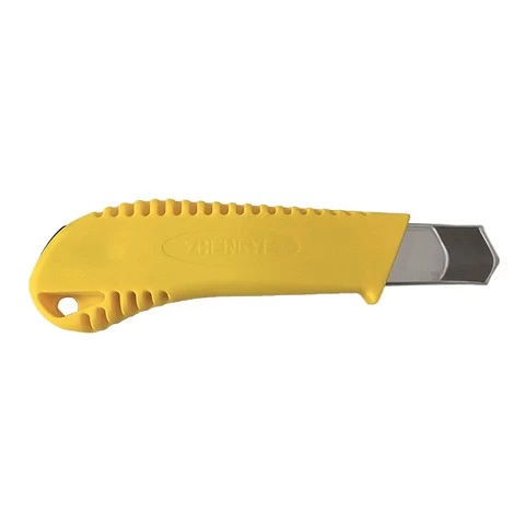 18mm cheaper Auto lock utility saber dive fishing helper cutter knife from Zhengye